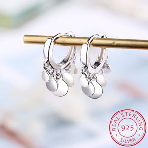 In Round Disc Tassel For Women 925 Sterling Silver Boucles d'oreilles pendantes boucles d'oreilles 2019 Trendy S-E893