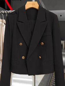 Au printemps automne Blazer femmes mode coréenne bureau dame femmes veste d'extérieur femmes vêtements élégant Fit manteaux 240306