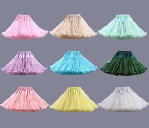 In Stock 12 Colors Stretch Tulle Petticoat Cheap Short Underskirt Wedding Accessories Petticoats Dress Girl5953877