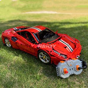 Op voorraad 20001 38004 3388A 3388b 3388c C61042 C61043 High-tech Italiaans Super Raceauto Model Bouwblok Bricks Speelgoed Gift Q0624