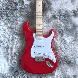En stock 2022 nueva guitarra eléctrica color rojo diapasón de madera rosa 22 trastes