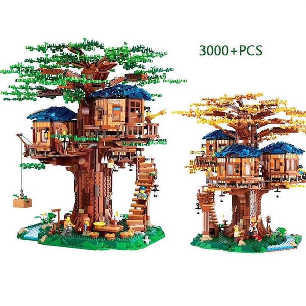 En stock 21318 Tree House Les plus grandes idées Modèle 3000 Pcs legoinges Blocs de construction Briques Enfants Jouets éducatifs Cadeaux T191209313S