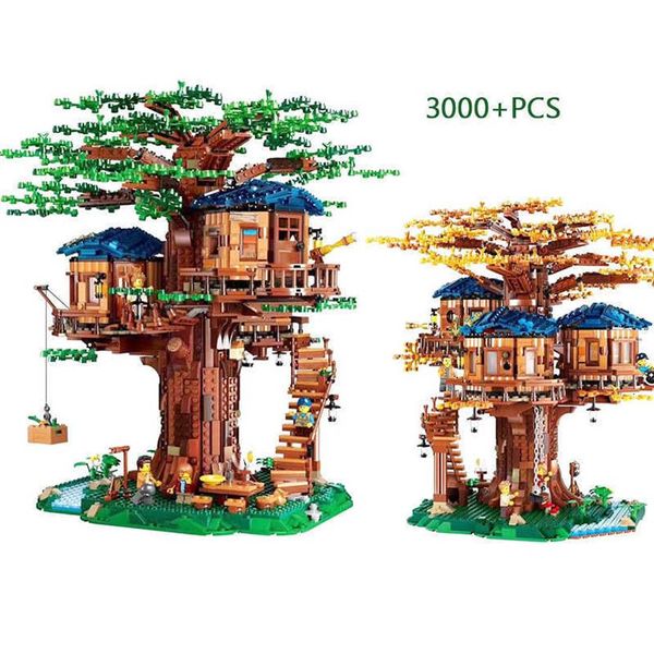 En stock 21318 Casa del árbol Las ideas más grandes Modelo 3000 Unids legoinges Bloques de construcción Ladrillos Juguetes educativos para niños Regalos T191209272D