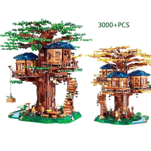 En stock 21318 Tree House Les plus grandes idées Modèle 3000 Pcs legoinges Blocs de construction Briques Enfants Jouets éducatifs Cadeaux T191209214g