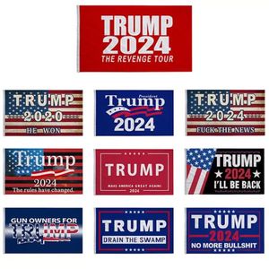 Drapeau Trump 3x5 pieds, drapeaux électoraux 2024, Donald The Revenge Tour, bannière 150x90cm, livraison rapide, FY6049, en STOCK