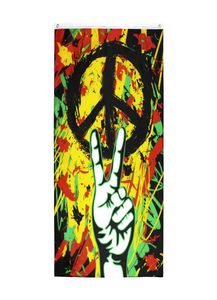 Op voorraad 3x5ft 90x150cm enorme vredesgraffiti vlag banner bord hippie rasta feest outdoor bong doek poster6502310