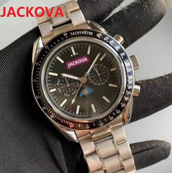 En Stock 42mm Hommes Automatique Mécanique Lune Montre En Acier Inoxydable 316L lumineux classique atmosphère affaires suisse en gros cadeaux masculins montre-bracelet