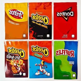 Op voorraad 600 mg Doritos chips Mylar Bags Snack Cheetos Puffs Crunchy Packaging Bag 1oz Fritos Ruches Ruches Lege Geurbestendig Zipper Pouch EDI HOTJ