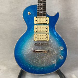 op voorraad!Ace Frehley Guitar Humbucker pick -ups Rosewood Beneboard Mahonie Body Silverblue Burst Electric Guitar, gratis verzending