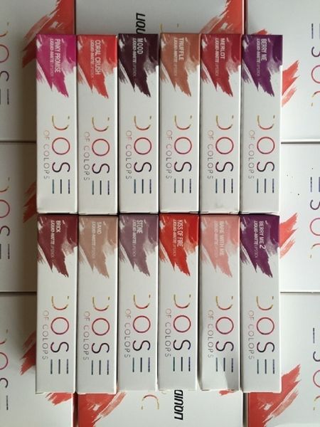 En stock Arrivée Dose Of Colors gloss Liquid Matte Lipstick Waterproof Lip Gloss Lipgloss diverses couleurs