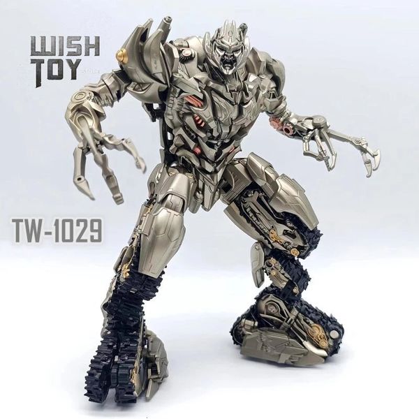 En stock Baiwei Transformation Tw1029 Megatank Movie Metal Coating Studio Series KO SS13 Action Figure Robot Toys 240528