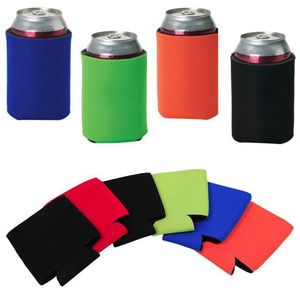 Manchons de bière Drinkware Poignée Camping Peut Coupe Soda Couverture Néoprène Boisson Refroidisseur Portable Bouteille Extérieure Manches pour Fête De Mariage Anniversaire