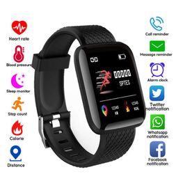In Stock D13 Smart Watches 116 Plus hartslag Watch Smart polsband Sports Watches Smart Band waterdichte smartwatch voor Android6501165