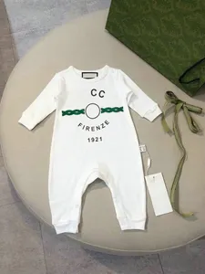 In stock ontwerper baby onesies doeken baby bodysuit luxe romper 100% katoen rompers jongens meisjes kostuum overalls kleding jumpsuit bodysuits