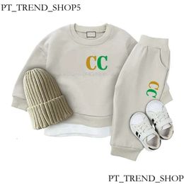 In Stock Designer Kinderkleding Sets Baby Boys Girls Sweater Pak Tops broek Tweedelige 03c