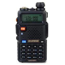 In voorraad DHL Baofeng UV-5R UV5R Walkie Talkie Dual Band 136-174MHz en 400-520 MHz Twee kanaalsradiodransceiver met 1800 mAh Batterijvrije headset Groothandel groothandel