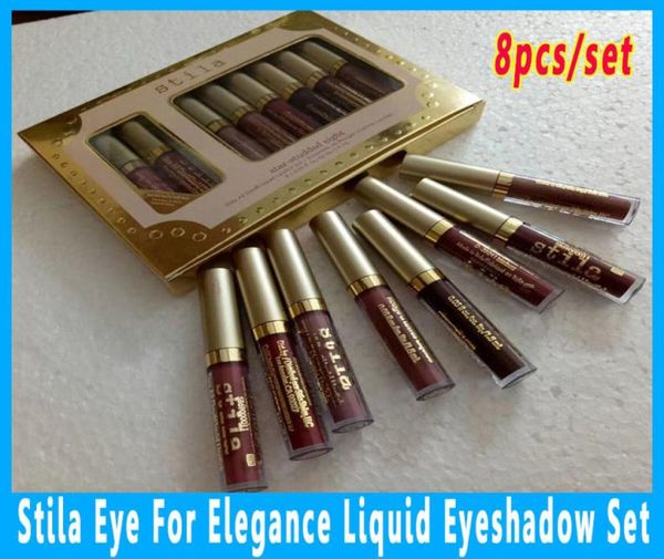 En stock maquillage des yeux pour l'élégance lueur liquide fard à paupières Palette magnifiques métaux paillettes lueur liquide ombre à paupières Set2703152