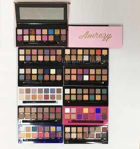 Sombra de ojos Rosa Negro Verde Amarillo Púrpura 14 colores Paleta de maquillaje profesional de alta calidad Mate Moda