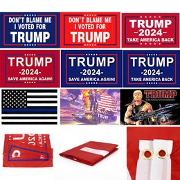 Bandera de Trump 2024, 90x150cm, no me culpes, voté por los suministros electorales de Trump, venta al por mayor