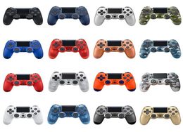 Op voorraad voor PS4 Wireless Bluetooth -controller 22 Kleur Vibration Joystick Gamepad Game Controller voor Sony Play Station met Box 6845862