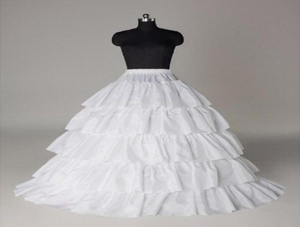 En Stock quatre cerceaux cinq couches ALine jupons bon marché Crinoline de mariée pour robes de bal QuinceaneraWeddingProm robes 20152150485