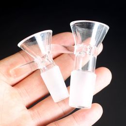 Arc en verre pour bong accessoire fumer du tabac 14mm 18mm bol à joint mâle verre capiteux toboggan cendrier bol en verre avec poignée