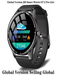 En stock, version globale H6 Smart Watch GT 2 Pro Lite Smartwatch 15day 300mAh Life de batterie TI AFE4900 GT2 IP67 Waterproof Activity T3430356