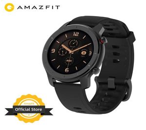 En stock Versión global Nuevo Amazfit GTR 42mm Reloj inteligente 5ATM women039s Relojes 12 días Batería Control de música para Android IOS2400370