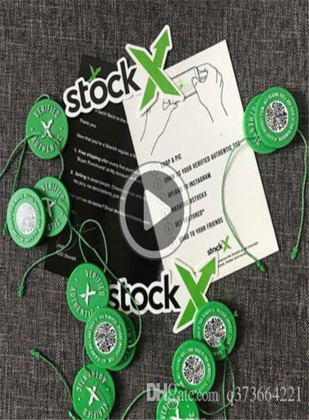 En stock Green Circular Tag Rcode Sticker Flyer Carte Authentic Plastic For Shoes5233642