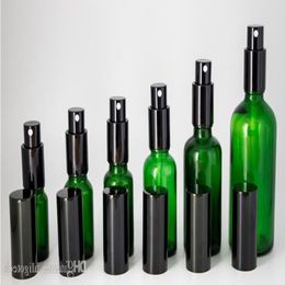 En stock ! Bouteilles de vaporisateur en verre vert 10 ml 15 ml 20 ml 30 ml 50 ml 100 ml Bouteilles de parfum vides avec pompe de pulvérisateur de brouillard Livraison gratuite Cqpnt