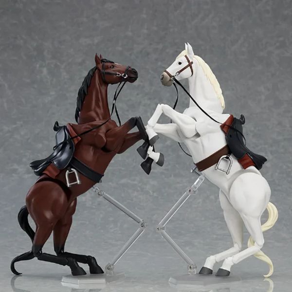 En stock Horse Figure Anime Action Animal 112 Movable pour Figma Statue Collectible Model Dolls Desktop Decoration Gift 240407