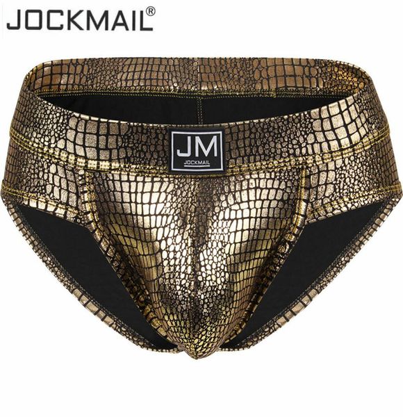 En stock Jockmail Sexy Men Slips Slips Hombre Thong Men Sexy Men Briefs Bikini Tanga Gay ropa interior Pene Pene Big Shock1349199