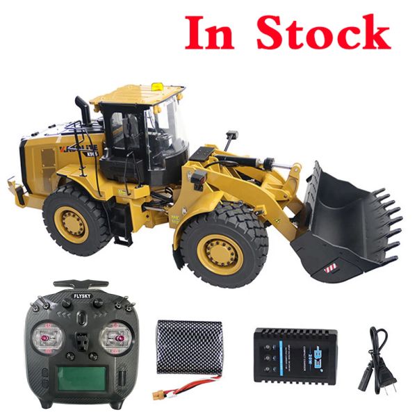 En stock Kabolite K966 100S 1/16 RC Hydraulic Loader Metal Bulldozer Modèle RTR avec chargeur de batterie Boy RC Car Toy Gift