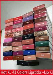 En stock kl lèvres Cosmetics Kit à lèvres par Jenner Matte Lip Gloss 40 Colors Matte Liquid Lipstick Lip Linet9469617