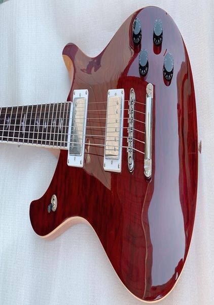 En la biblioteca de stock 10 Top Quilt Maple Top McCarty 594 Reed Smith Guitar Burst Burn Burst Custom 22 Flame Maple Neck 22 trets China Electri5194028