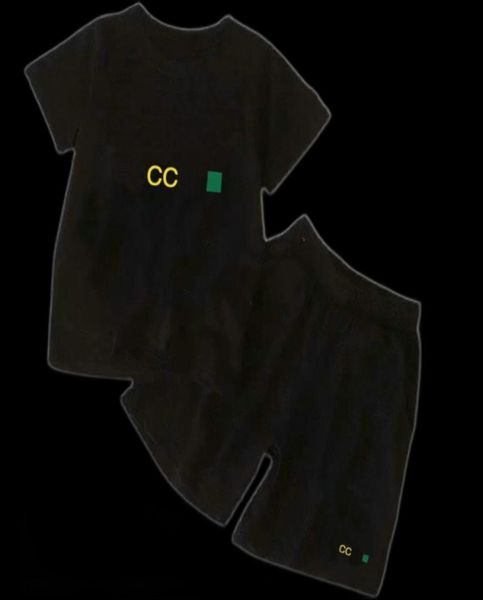 En stock Logotipo de lujo Diseñador Niño Camiseta Pantalones 210 años Conjunto Marca Niños 2 piezas Ropa de algodón Ropa de moda para niños 2884733