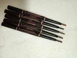 Op voorraad! Make-up Dubbele wenkbrauwpotlood Brow Definer Skinny Crayon Ebony / Soft Brown / Dark Brown / Medium Brown