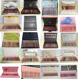 En stock maquillage brillant à lèvres professionnel 12 couleurs populaires 1set mat brillant à lèvres haute qualité 1590687