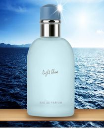 En stock Men Perfume parfum Perfume bleu clair pour l'homme 100 ml Parfum Spray de longue durée Ship 6850366