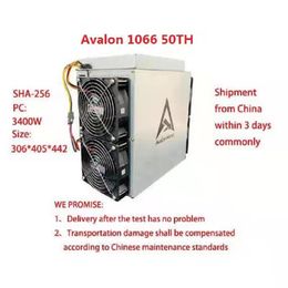 In Stock Miner Asic Miner gebruikte Avalon 1066 50T met voeding