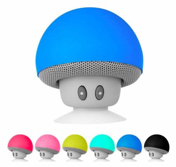 En stock! Mini haut-parleurs de téléphone portable champignon avec aspiration, n'importe quel logo, couleur et emballage disponibles. Bienvenue à commander! 30