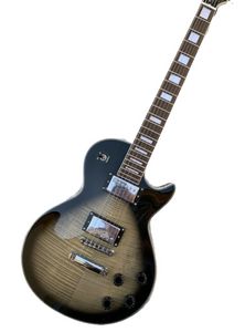 En stock New LP Black Standard Star Guitar personnalisé Chrome Hardware Guitar Guitar Chrome Pickup Rosewood Forgard Guitar