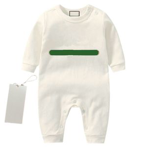 Op voorraad pasgeboren kinderen Rompertjes baby Jongens meisjes Modeontwerper print luxe puur katoen Lang Korte mouwen Pyjama's met korte mouwen en kruippakjes jumpsuit G7771