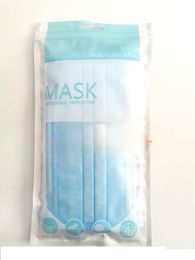 In Stock Opp Zakken Rits Plastic Retail Verpakking Zak voor Disposable Beschermende Gezichtsmasker Bag Stofdichte Pakkettas Anti Bacteriën