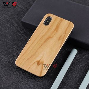 Étuis de téléphone en stock Nouveau style personnalisé en bois véritable + TPU souple antichoc pour iPhone 7 8 PLUS Couverture mobile en bois gravé pour iPhone 11 12