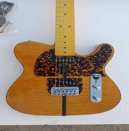 En bourse Prince HS Anderson Hohner Madcat Mad Cat Flame Maple Top Back Yellow Electric Guitar Leopard Pickguard Bindin2463222