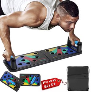 En stock Push Up Board en Body Building Home Equipo de ejercicio de fitness completo Fodable Soportes de push-up ajustables Entrenamiento Gimnasio 473 X2