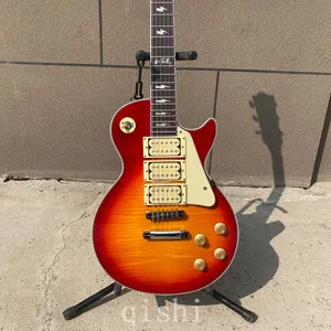 en stock!Sunburst Ace Frehley Mahogany Body Guitar Guitar Made Inchina avec beau et merveilleux cool