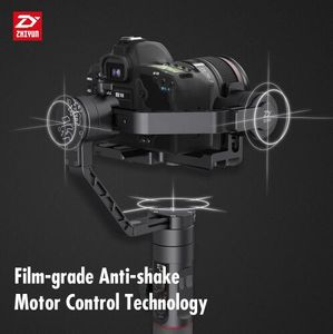 Stabilisateur gyroscopique à 3 axes Zhiyun Crane 2 Gimbal portable avec contrôle de mise au point en temps réel 3,2 kg pour appareil photo DSRL via DHL