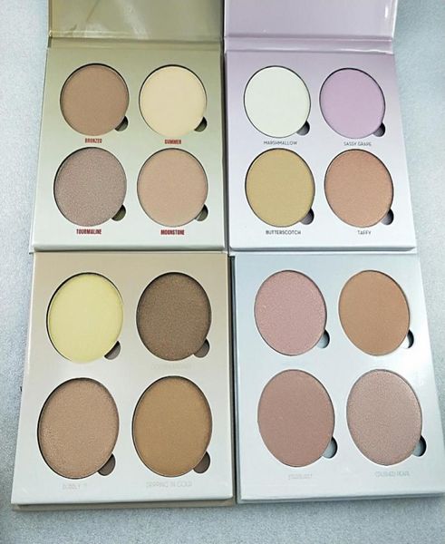 En stockMaquillaje de alta calidad Bronceadores Maquillaje resaltador 4 colores sombra de ojos Cara Polvo Colorete Paleta sombra de ojos 9796956